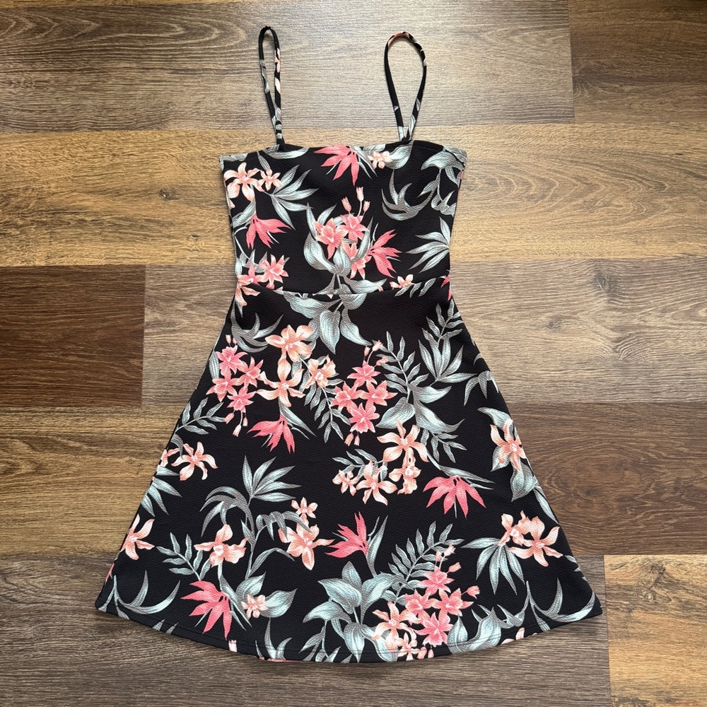 H&M tropical floral dress
